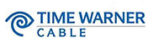 Time warner cable logo on a white background.