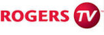 Rogers tv logo on a white background.
