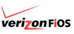 Verizon fios logo on a white background.