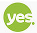 The yes logo on a white background.