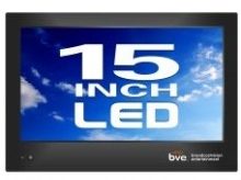A 15 inch led tv with a blue sky.