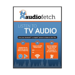 AudioFetch Flier audio TV
